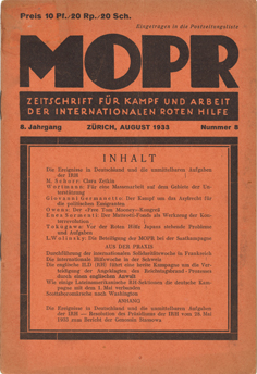 MOPR August 1933 mini